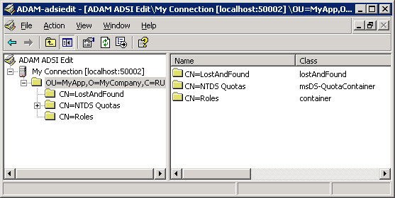 Active Directory for Application Mode