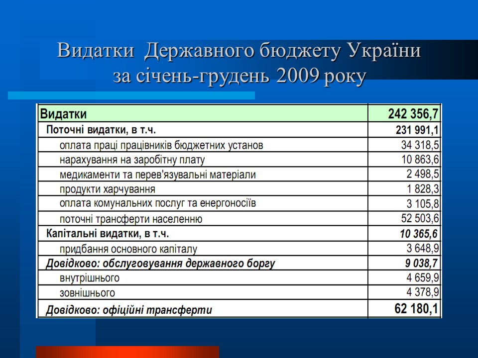 Аналіз діяльності Державного казначейства в Україні в 2009 році