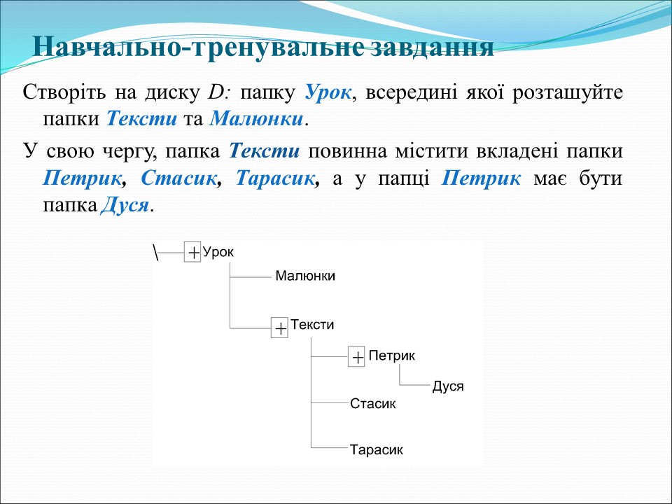 Урок по основам інформатики в 7 класі