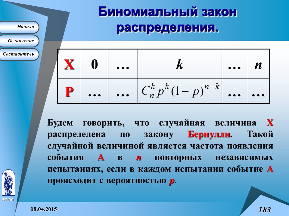 Основные понятия высшей математики