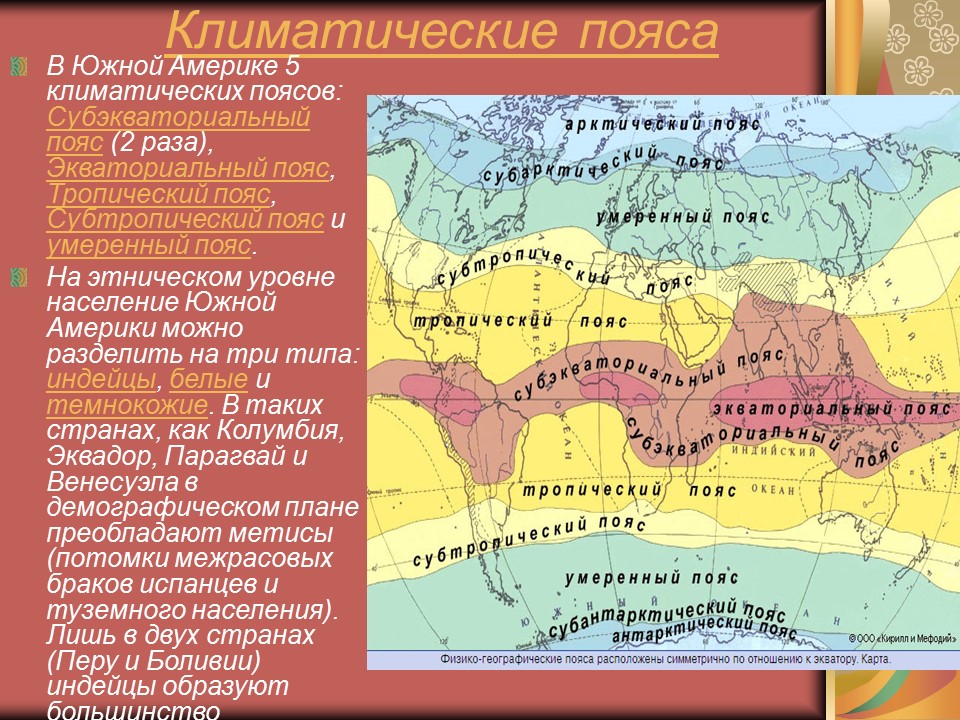 Континент Южная Америка расположение этнос культура