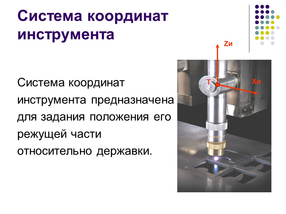 Система координат станка детали и инструмента