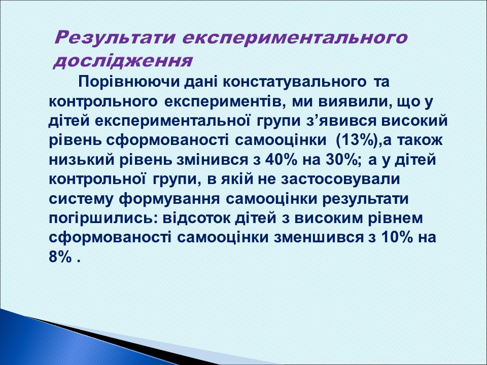 Особливості формування самооцінки у дітей старшого дошкільного віку із загальним недорозвитком мовлення