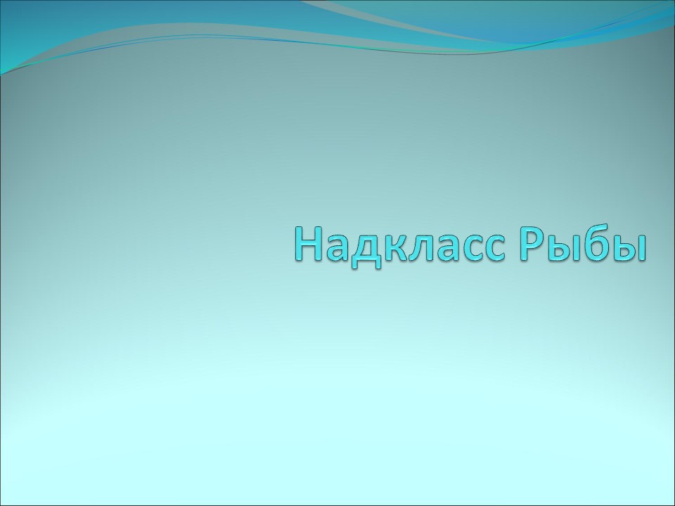 Надкласс рыбы