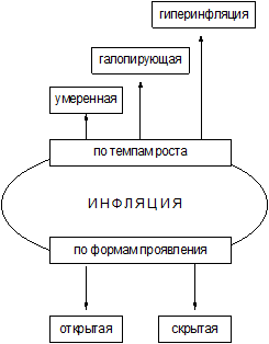 Виды инфляции схема